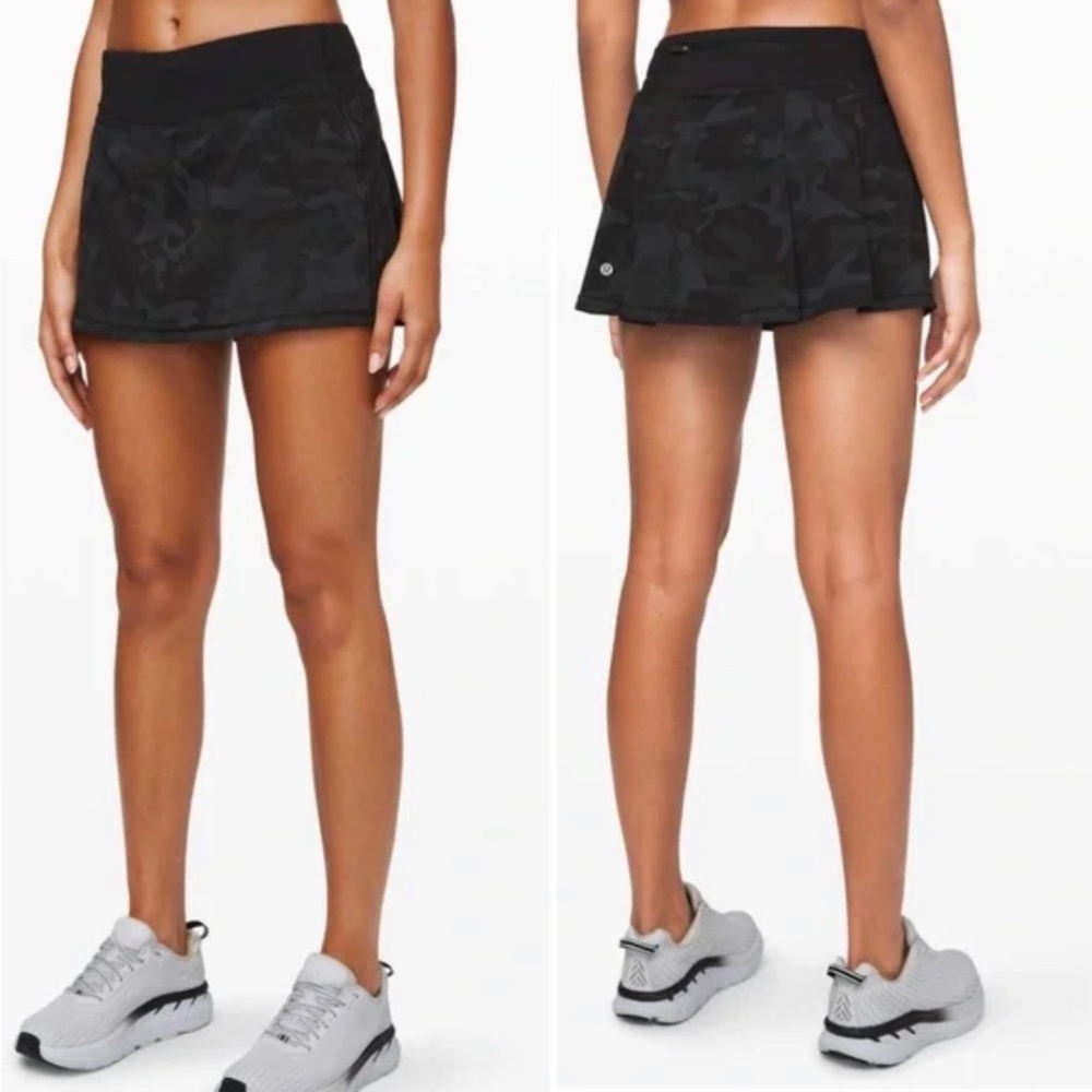 Lululemon Pace Rival Camo Skirt Size 10